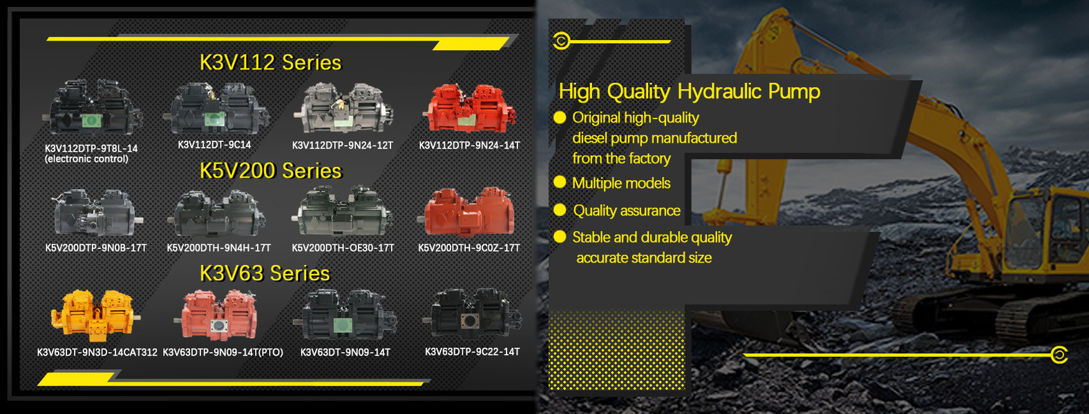 Bagian Hydraulic dan Spare Parts Excavator