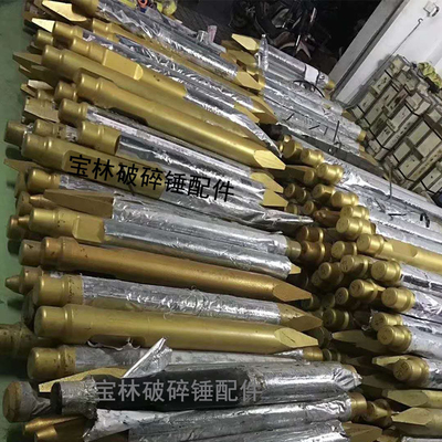 Rock Breaking 50kg Excavator Hydraulic Breaker Chisel With Advanced Heat Treatment
